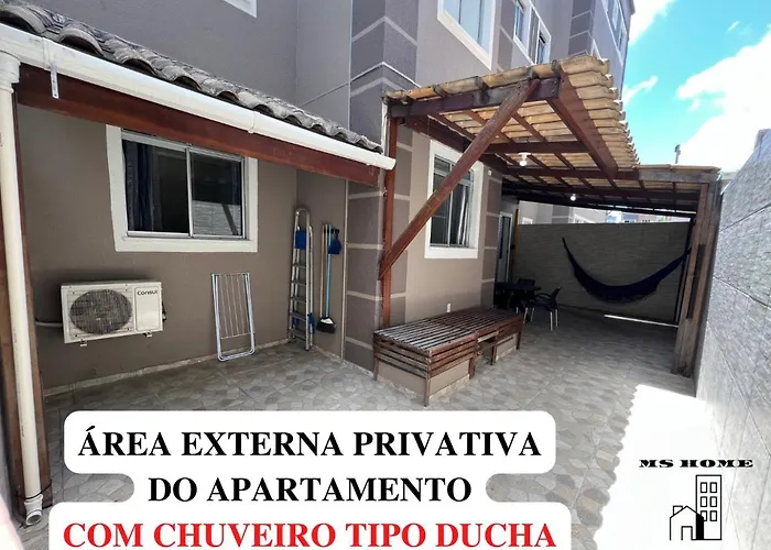Mshome - Apartamento Terreo Com Varanda E Mobiliado